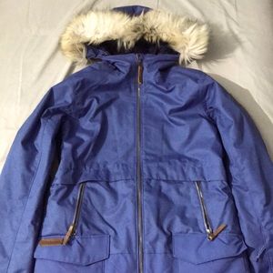 Super warm long Columbia winter coat with hood